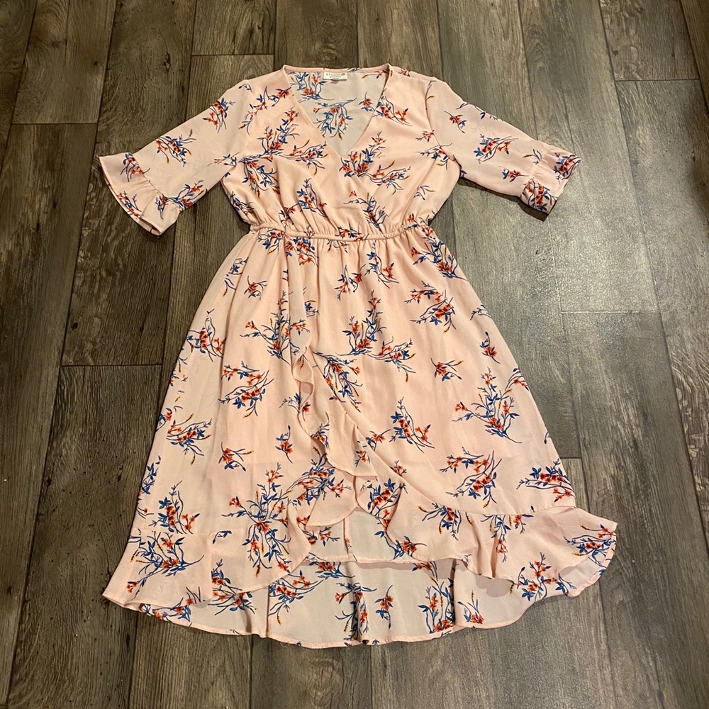Soft Pink Floral Dress by Studio by Bobeau